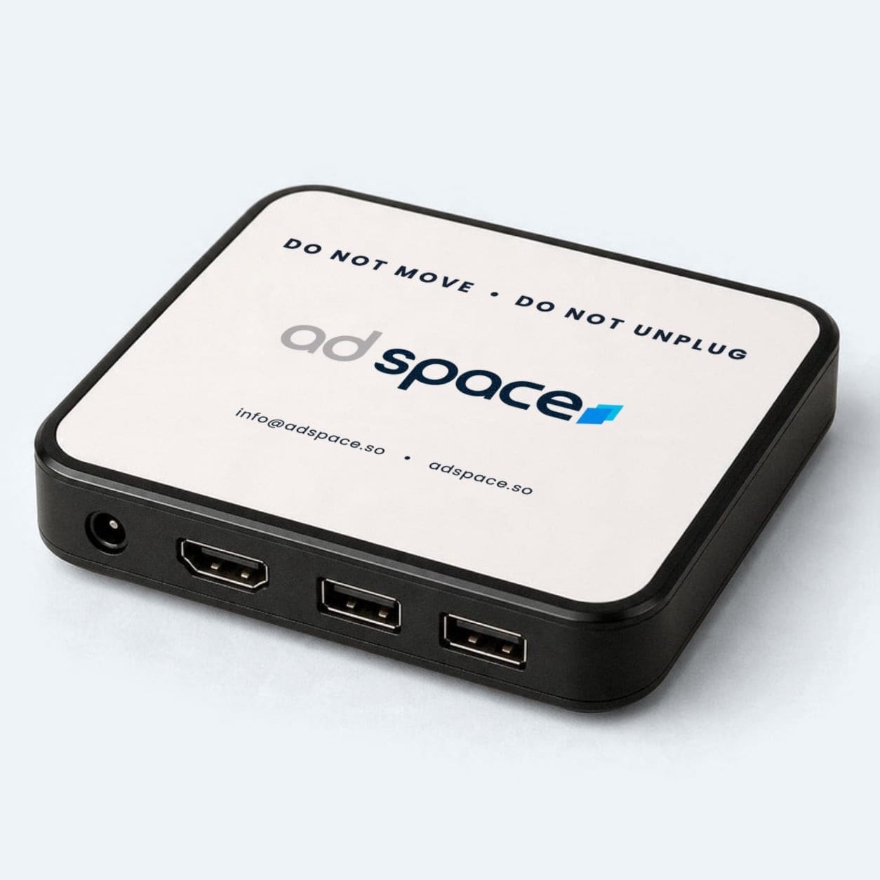 Ad Space Media Player with the Ad Space label